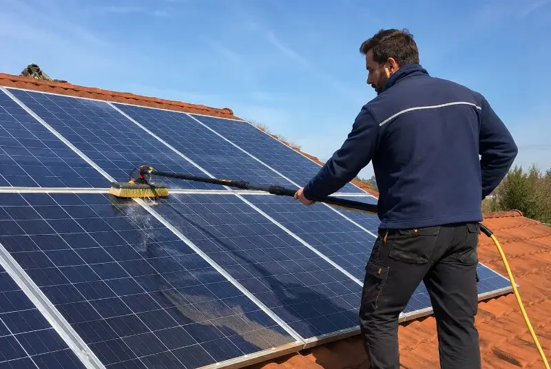 Nettoyage et entretien de panneaux solaires à Conat