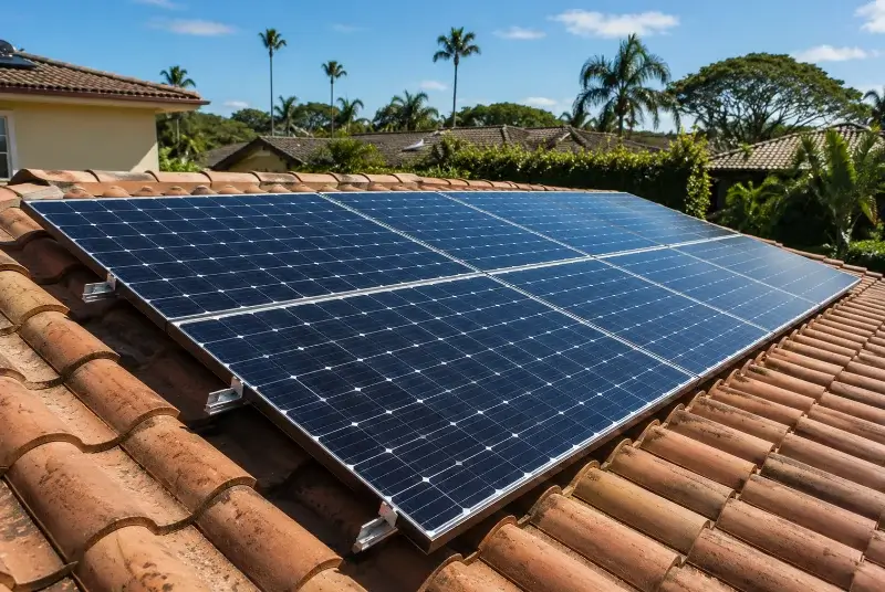 Installation de panneaux solaires à Conat